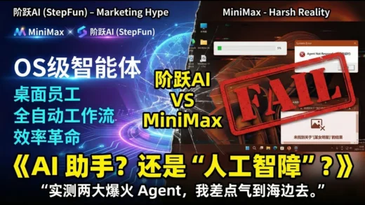号称“OS级智能体”，结果连张女明星照片都搜不到？实测 MiniMax & 阶跃AI：这哪里是“桌面员工”，分明是“人工智障”。