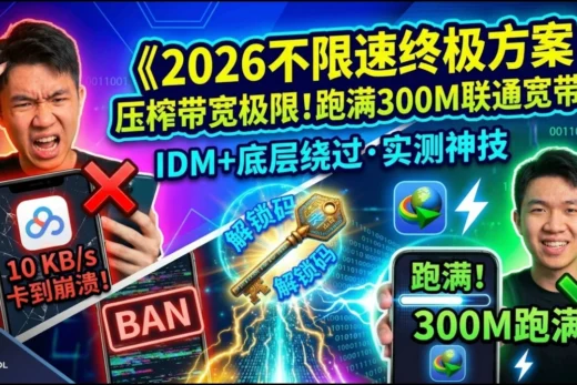 《2026 百度网盘不限速终极方案：两招彻底压榨网盘带宽，客户端无感加速 vs 网页解析，哪种更稳不封号？》
