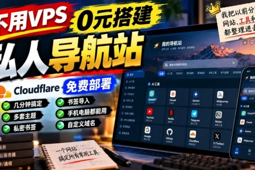 不用服务器搭建个人导航页：CF-Navs Cloudflare 免费部署